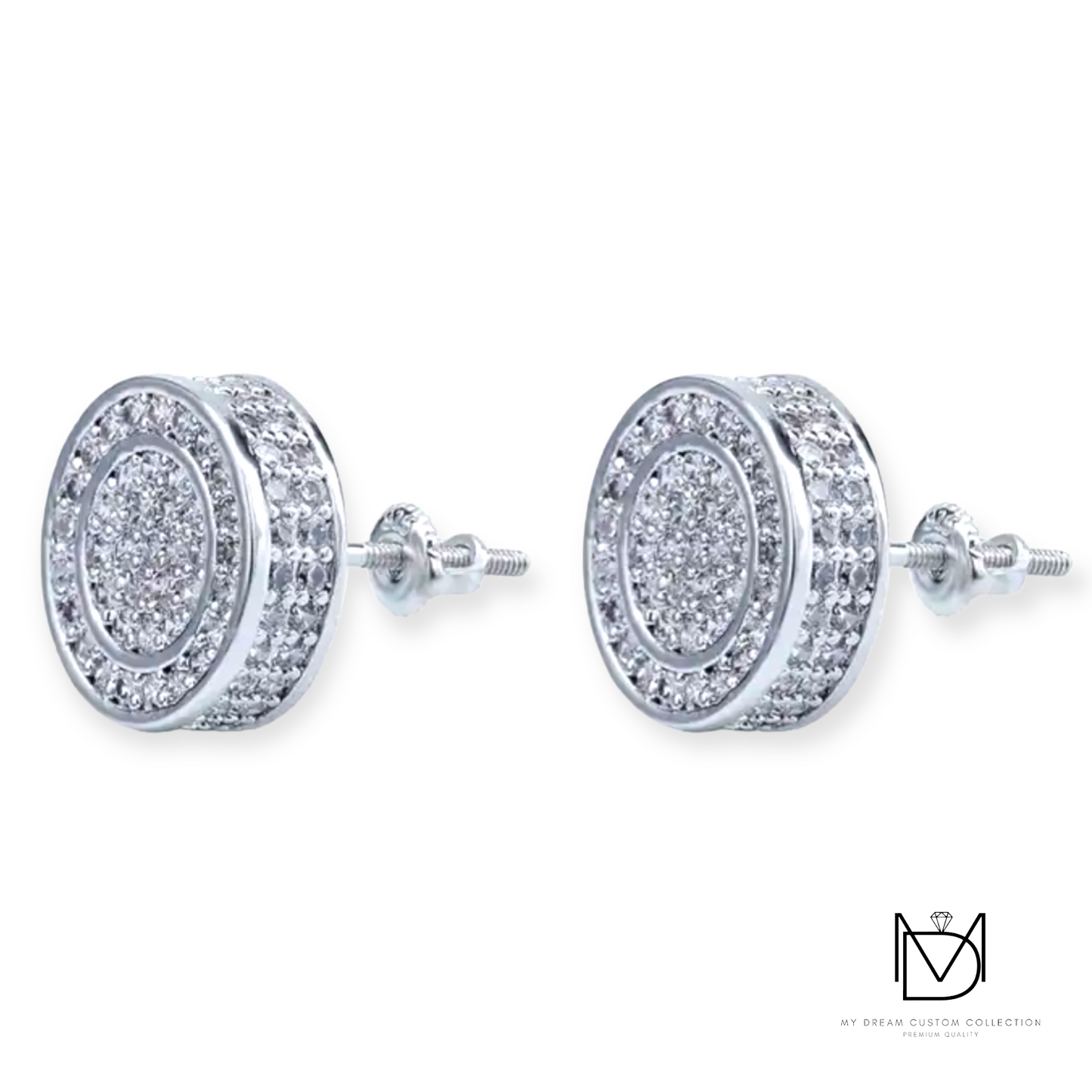 Diamond Double Earrings: Radiant Elegance, Every Angle