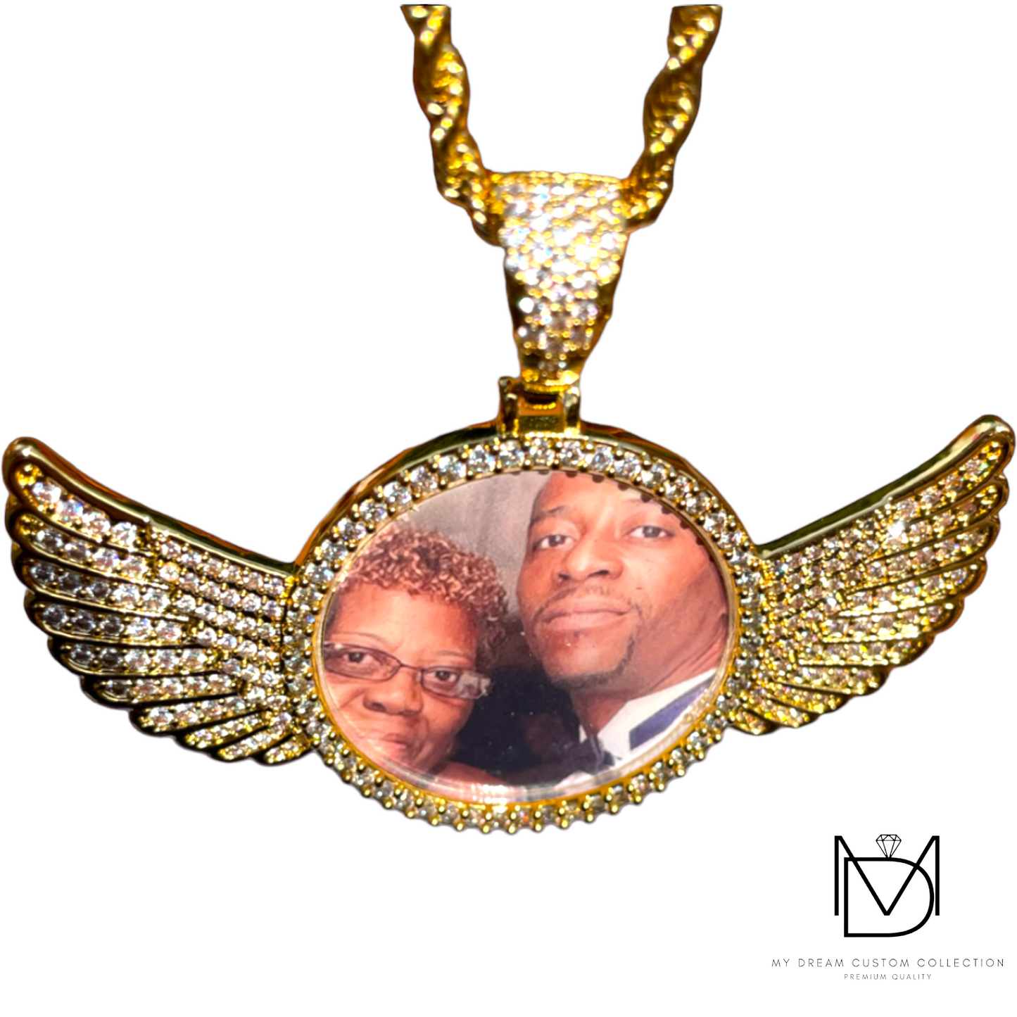 Fly High with Wings Memory Pendant: Soaring Remembrance
