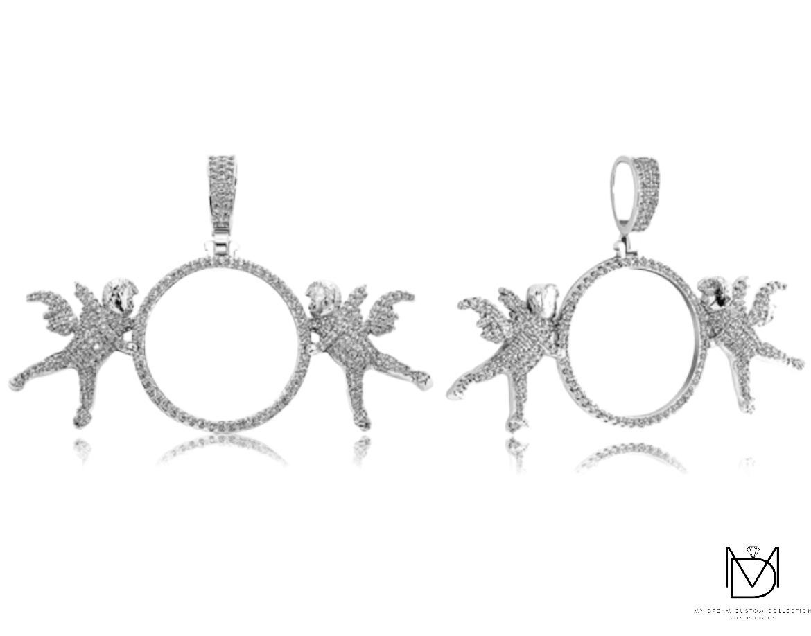 Held by an Angel Memory Pendant: A Celestial Tribute