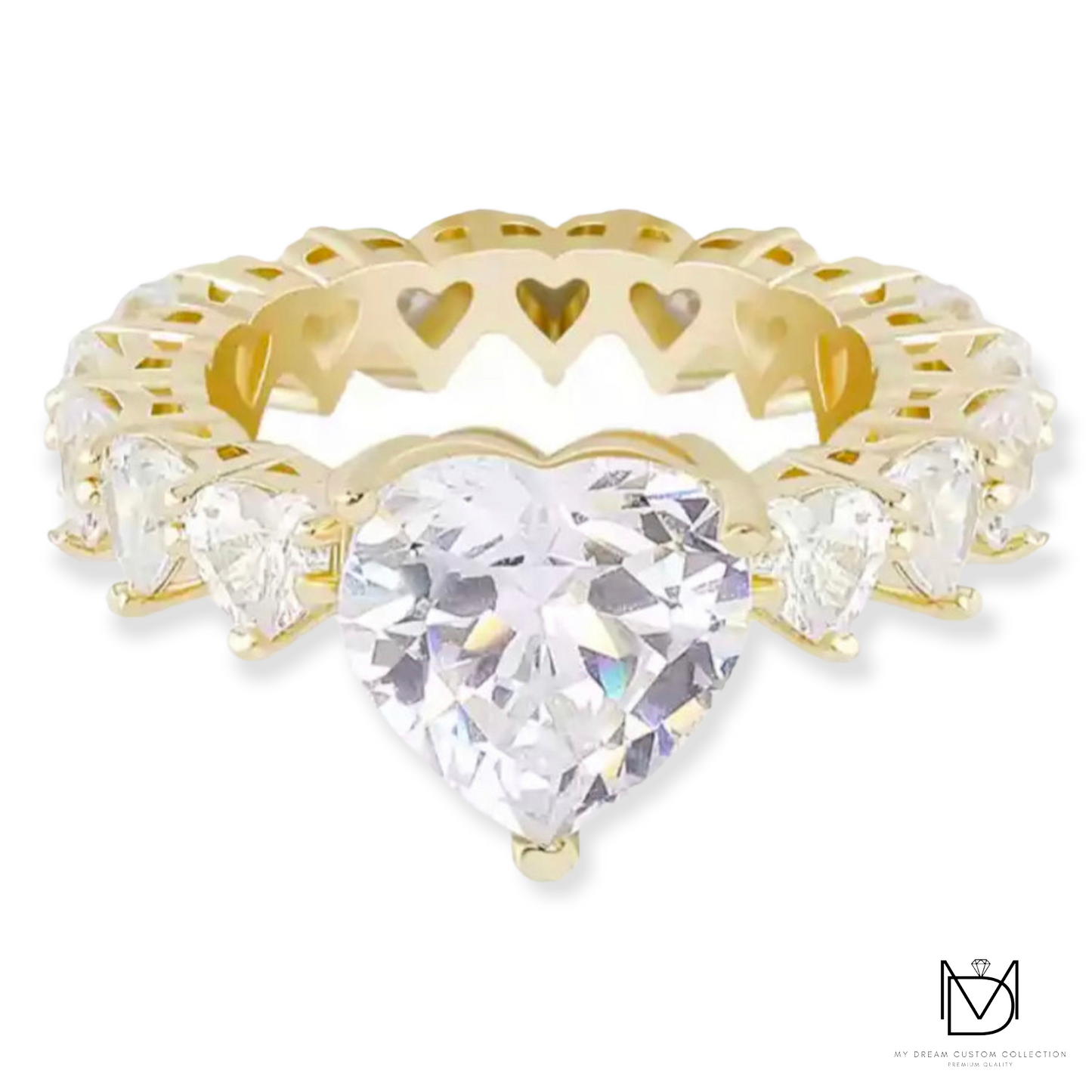 Heart-Shaped Infinity Band Ring: Shine with Elegance