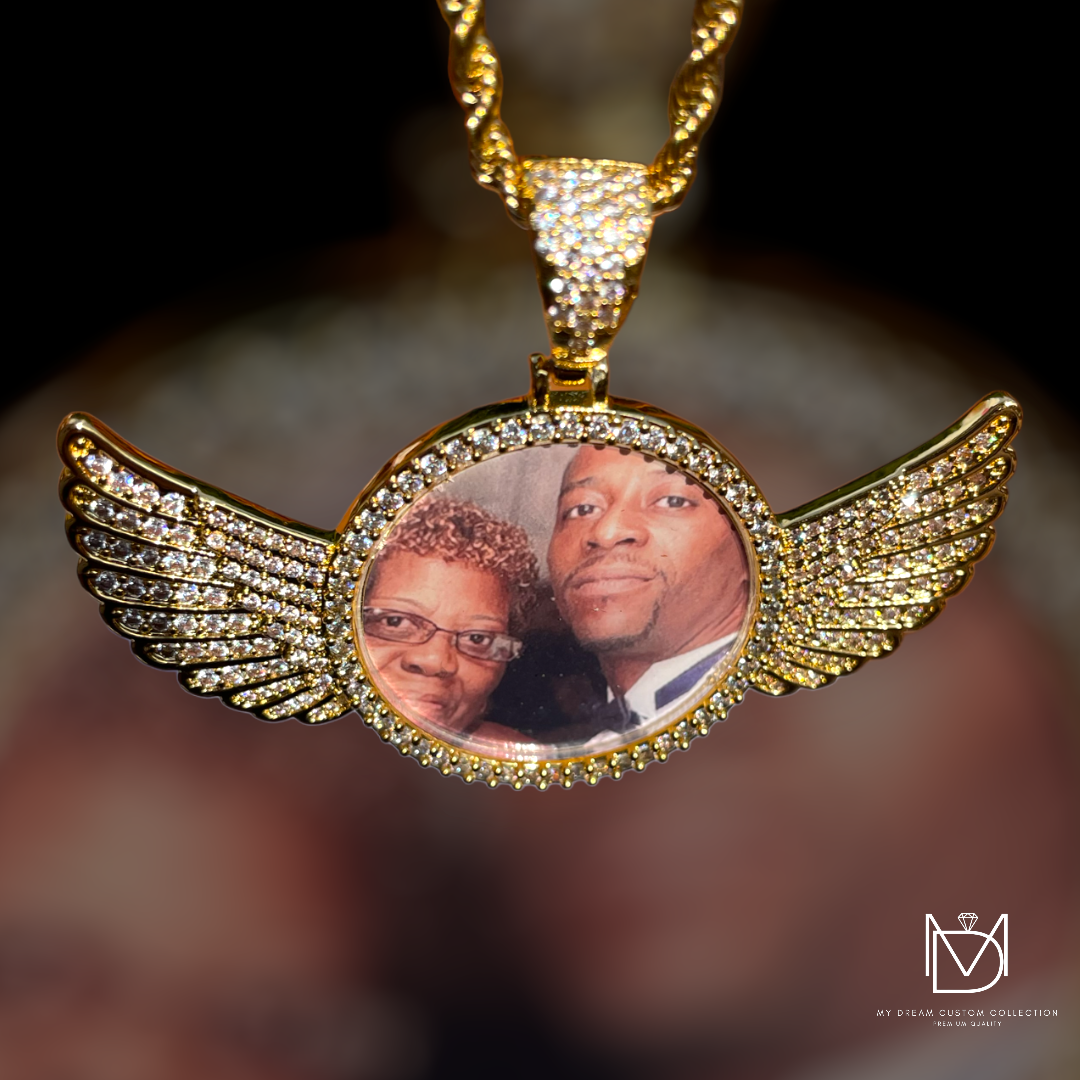 Fly High with Wings Memory Pendant: Soaring Remembrance