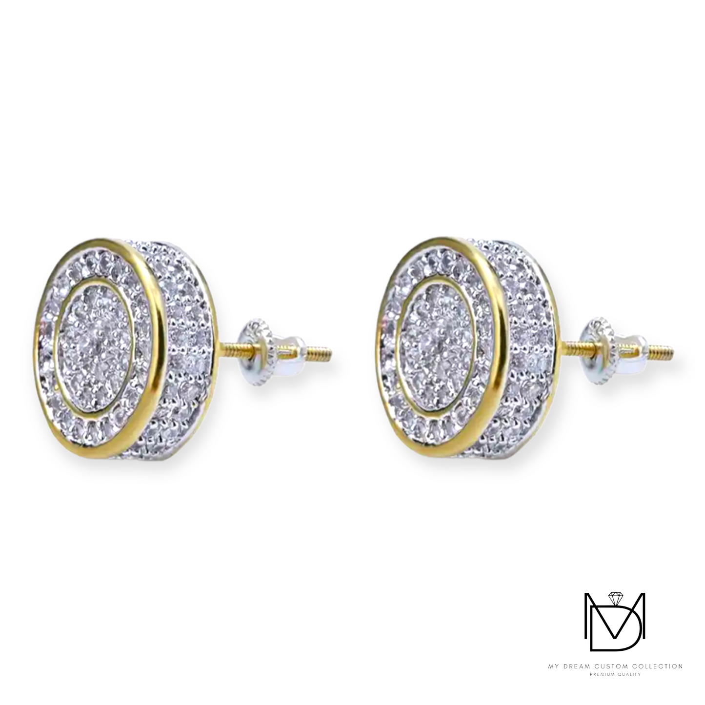Diamond Double Earrings: Radiant Elegance, Every Angle
