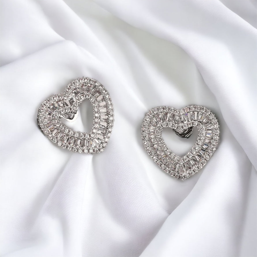 Open Heart Earrings: Graceful Sparkle for Every Occasion
