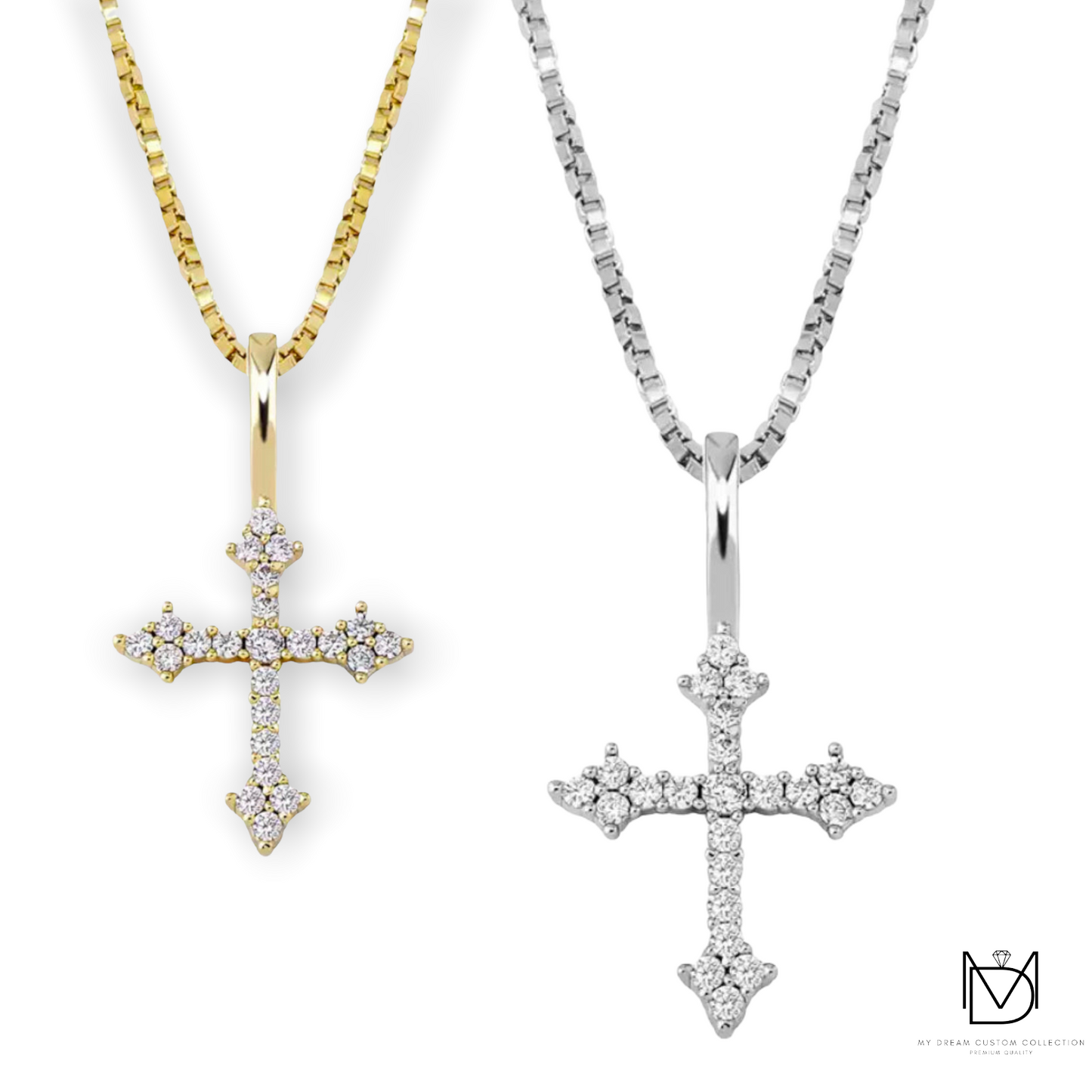 “Don’t Cross Me” Tiny Cross Pendant: Edgy Elegance