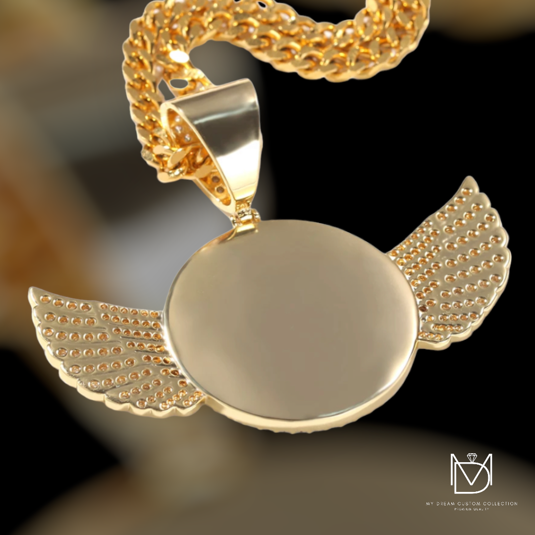Fly High with Wings Memory Pendant: Soaring Remembrance