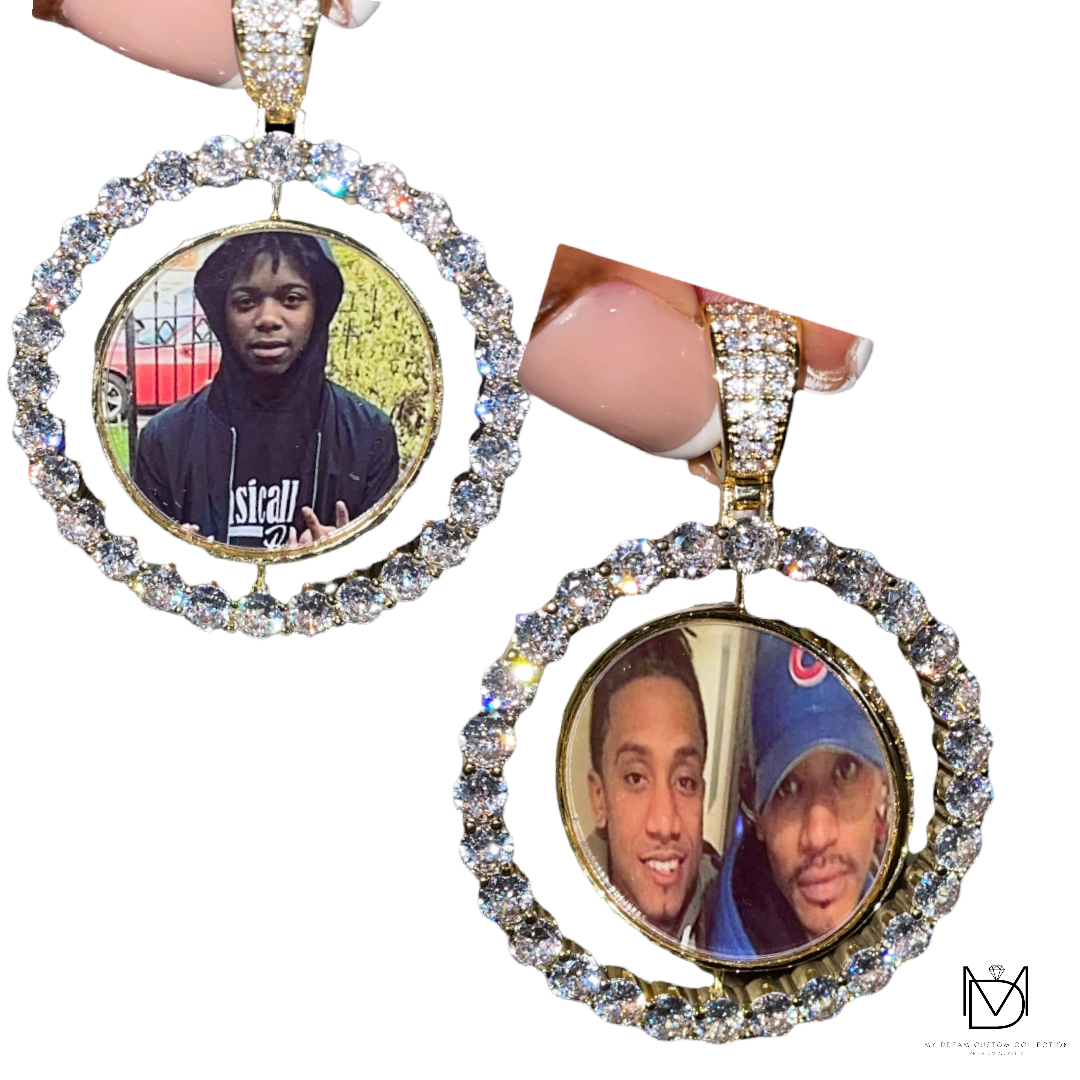 Memories in Motion: Spinning Double-Sided Memory Pendant