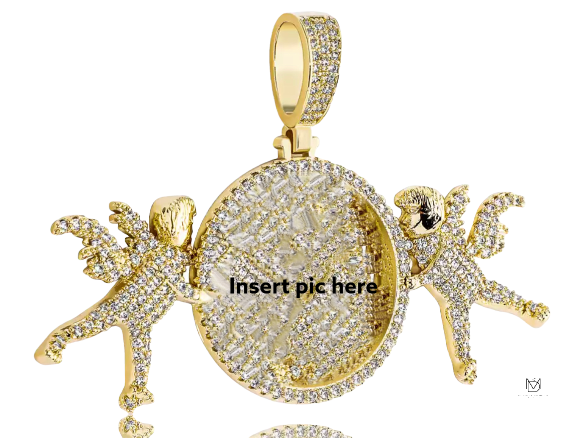 Held by an Angel Memory Pendant: A Celestial Tribute