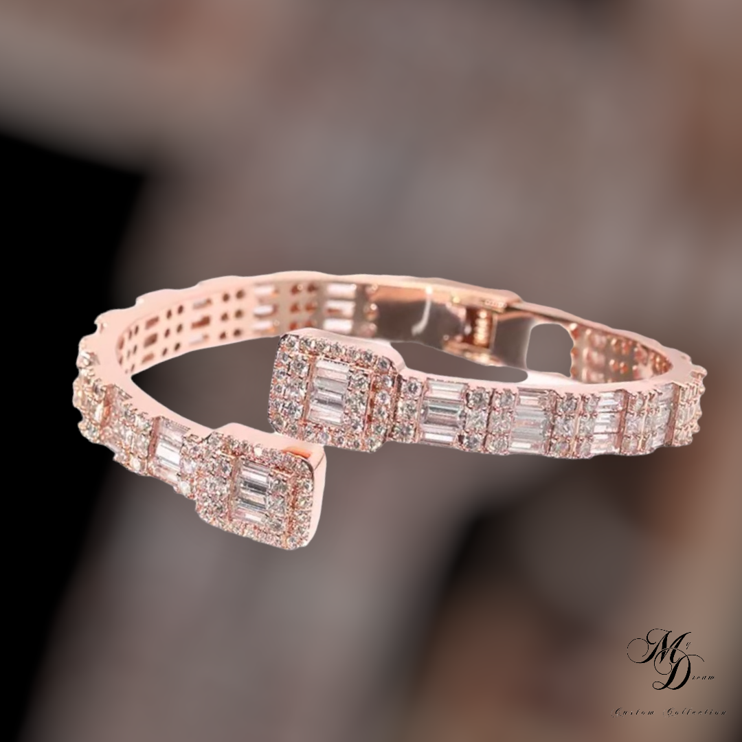 Baguette Encrusted Bracelet: Elegance Meets Edge