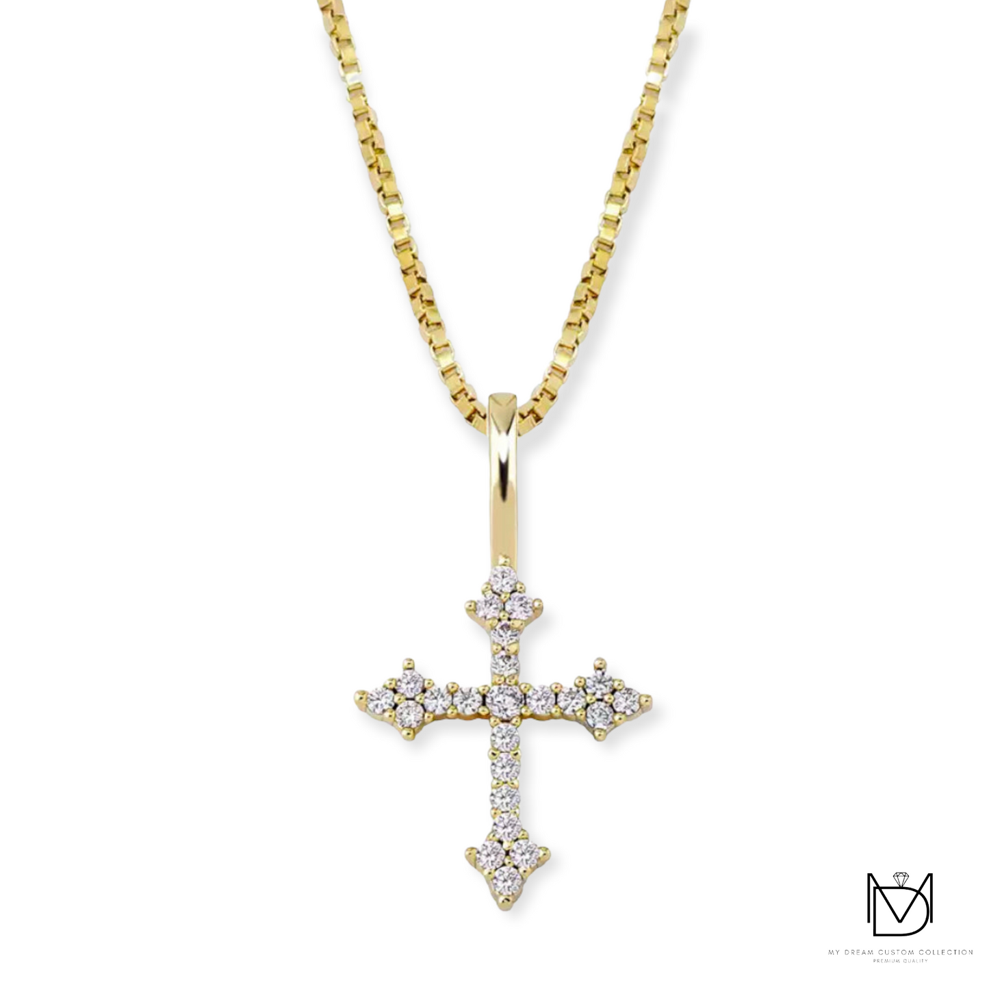 Don't Cross Me" Tiny Cross Pendant: Edgy Elegance