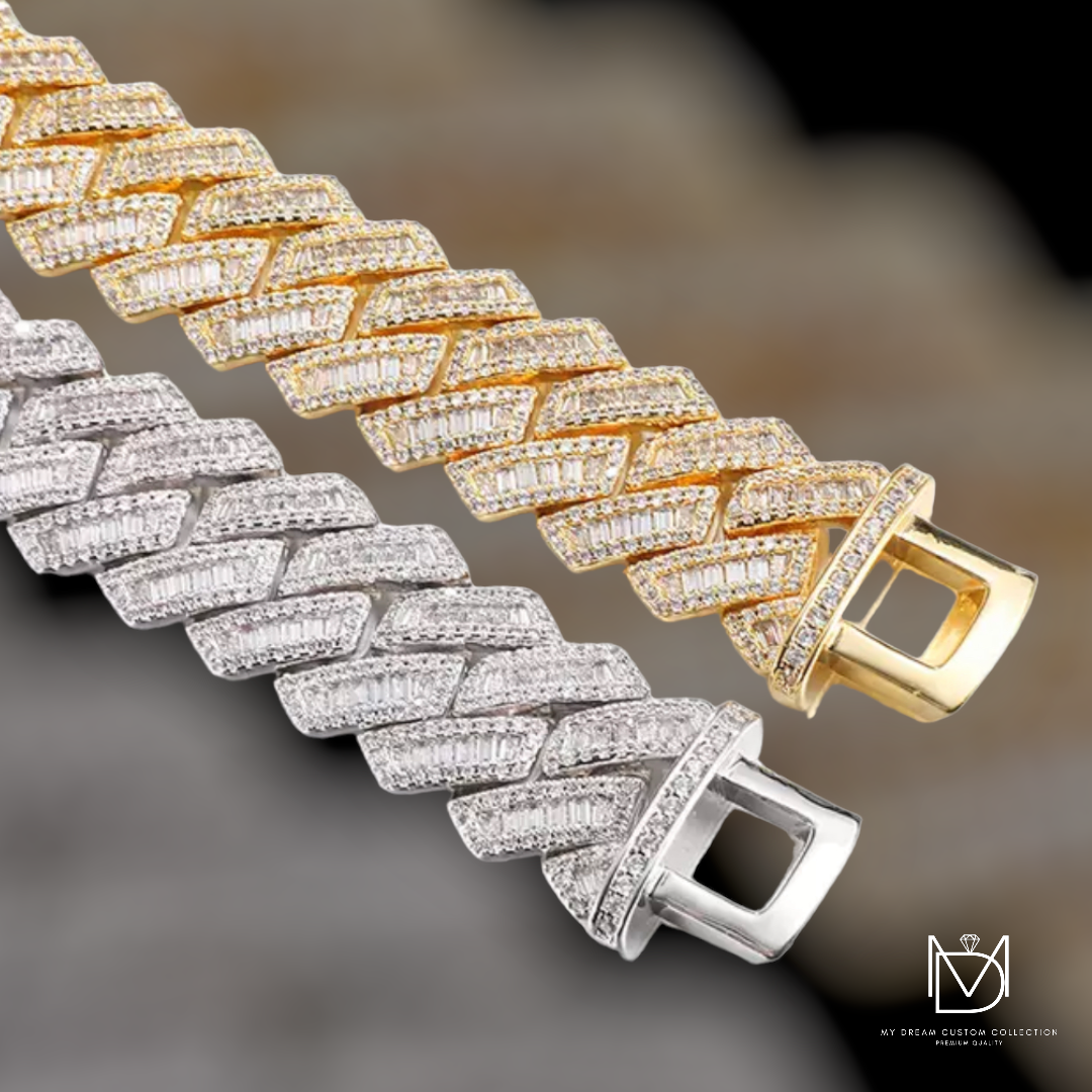 Miami Nights Baguette Cuban Bracelet