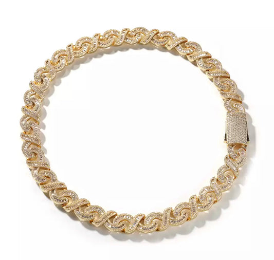 XO Baguette Encrusted Bracelet