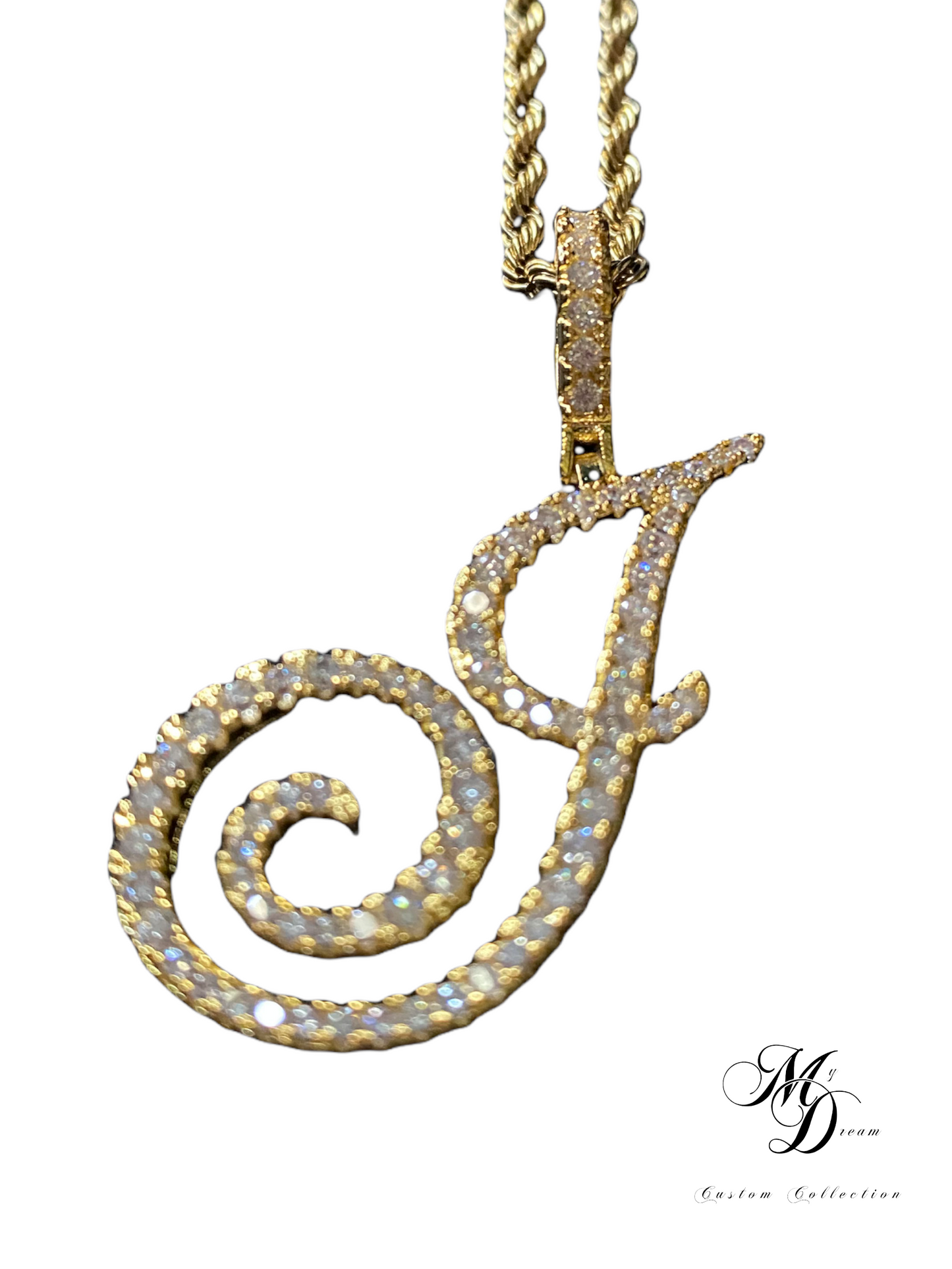 Cursive Initial Pendant