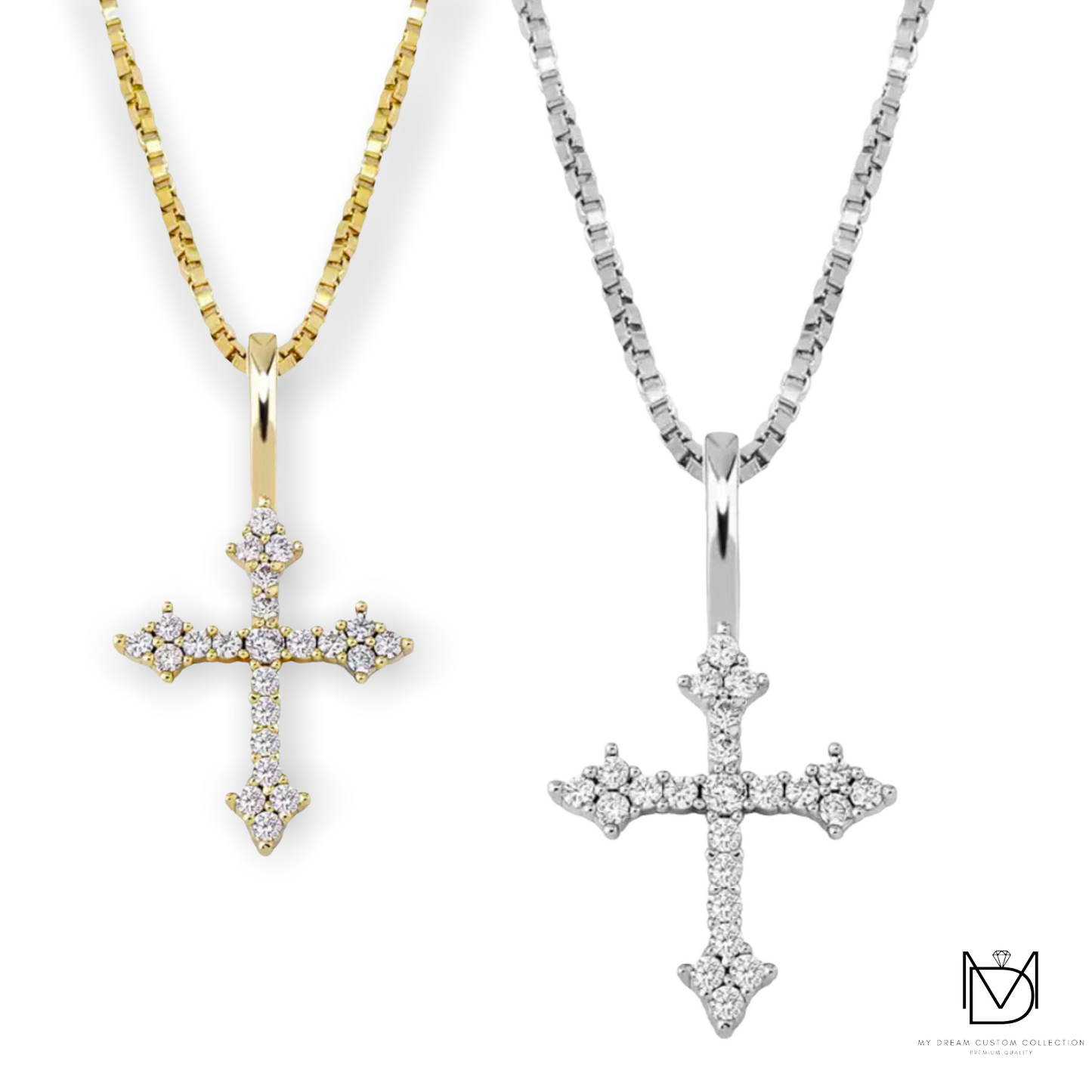 Don't Cross Me" Tiny Cross Pendant: Edgy Elegance