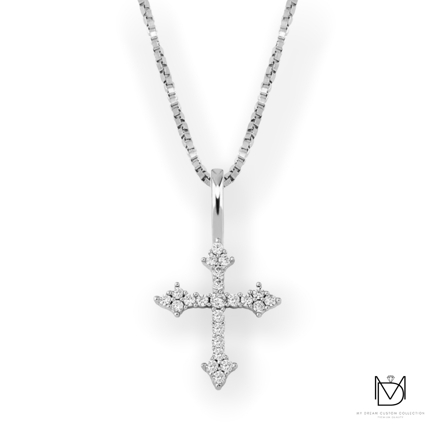 Don't Cross Me" Tiny Cross Pendant: Edgy Elegance