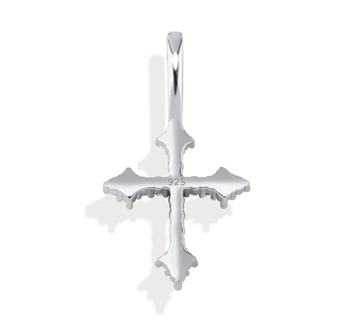 Don't Cross Me" Tiny Cross Pendant: Edgy Elegance