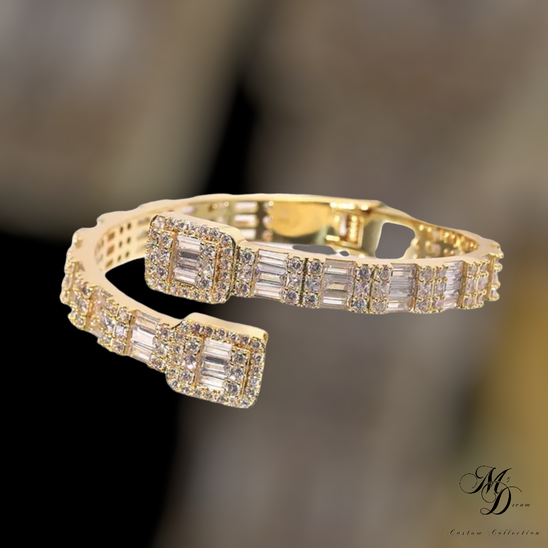 Baguette Encrusted Bracelet: Elegance Meets Edge